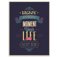 인테리어포스터3 enjoy every moment your life