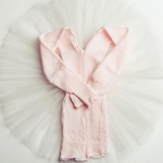 프리티발레 여아용 긴팔 발레 가디건