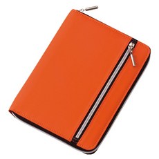 Raymay CN162D 尼龍雙拉鍊彩色多蓋筆記本, 橘子