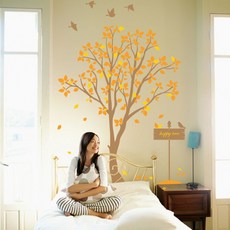 Makes 圖案貼紙 - 快樂樹, 深棕色+橄欖色+淺橄欖色