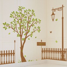 Makes 圖案貼紙 - 快樂公園 B type, 深棕色