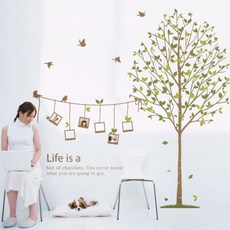 MAKES 圖案貼紙 - 記憶樹 B type, 棕色