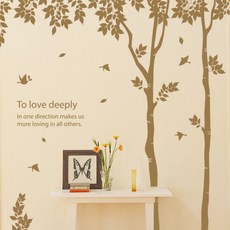 메이크스 그래픽스티커 - 나무그늘아래, 그레이