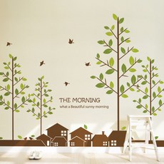 MAKES 圖形貼紙 - The Morning, 棕色