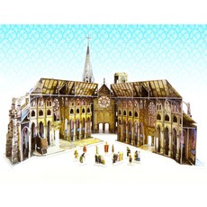 클레버페이퍼 3D 세계 건축물 중세도시 성당 DIY 입체퍼즐, 1개