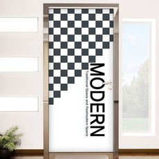 GGOOMIM 玄關門貼紙, 現代(白色), 100 x 210 cm