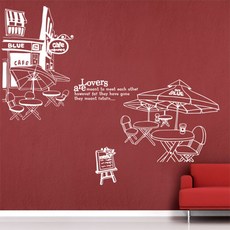Web Deco 圖形貼紙 義式濃縮咖啡 -B款, 白色