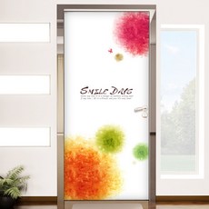 꾸밈 현관문 시트지, smile days, 100 x 210 cm