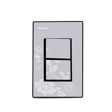 Homecoco Charmant 2開關 銀色, 1個