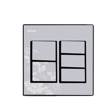 홈코코 샤르망 스위치 5구 실버, 1개