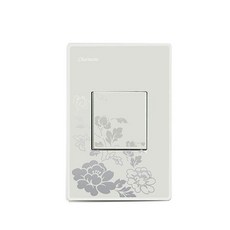 夏爾芒 1聯開關 白色, 1個