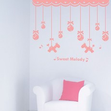 MAKES 裝飾貼紙 - 甜蜜旋律, 黑色