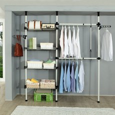 영일에이치비 넘버원 38mm 파이프 행거 2단 + 선반 4개