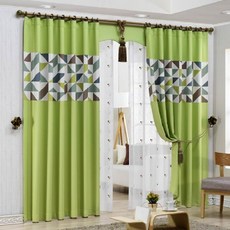 Living Zone北歐風B型遮光窗簾:Austin, 綠色