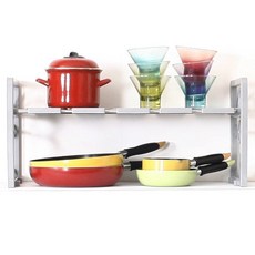 오토 광폭 씽크대 배수구 선반, 1개, 실버