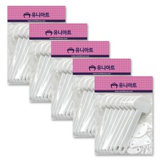 유니아트 반달조립부채 만들기DIY, 흰색, 5개