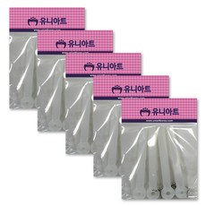 유니아트 접이부채살, 5개, 흰색