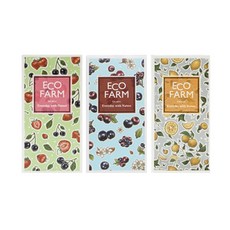 ECO FARM 維生素套組, 粉紅漿果 100g、香櫞黃 100g、野櫻莓紫 100g
