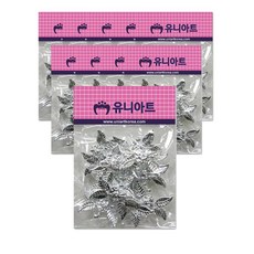 유니아트 체인 비즈줄8059 80cm, 은색, 10개, 1개