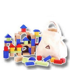 Kiumhouse 木製積木 藍色, 3歲或以上