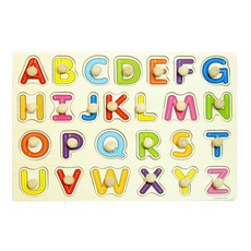 에스엠토이 손잡이퍼즐(숫자도형 알파벳 교통수단 동물 4종중 택1)-, 1개