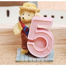 Redcat 數字5泰迪熊擺飾, 1個