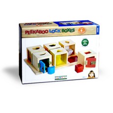 guide craft 鑰匙和寶箱拼圖, 混色, 方盒