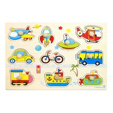 에스엠토이 교통수단 손잡이 퍼즐, 1개
