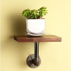 Welldeco水管置物架 SB-001, 核桃復古