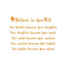 Slow Drawing 裝飾貼紙 我相信你A, 橘色