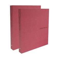 드림산업 쎄비엥 바인더 O링 3공, 빨간색, 2개
