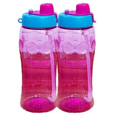 네오클레인 네오루프빨대물병, 핑크, 600ml, 2개