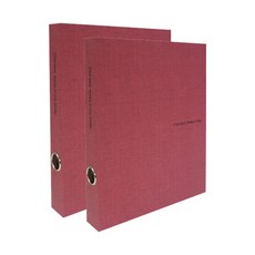 드림산업 쎄비엥 바인더 D링 3공, 빨간색, 2개