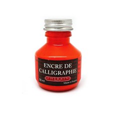 Jacques HERBIN 沾水筆專用墨水 50ml, 紅色, 1個