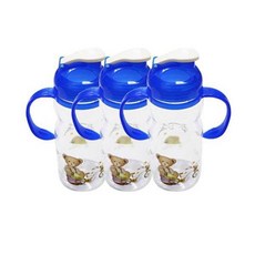 스내지 데니트라이탄 양손핸디물병 3p, 블루, 500ml