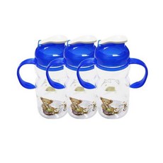 스내지 데니트라이탄 양손핸디물병 3p, 블루, 350ml