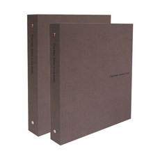 드림산업 쎄비엥 바인더 O링 3공, 갈색, 2개