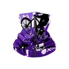 XPD 自行車印花多功能面罩, 2個, 淺紫色