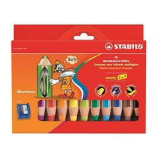 우디 유아용 3in1 크레용 10C 2세트(샤프너 포함), 색상혼합, 10색