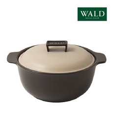 WALD 雙耳陶瓷砂鍋, 棕色