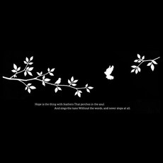 슬로우드로잉 포인트스티커 새들의노래A, 화이트