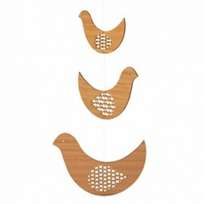 쁘띠꼴라쥬] 클래식대나무모빌, Bird Trio, 1개