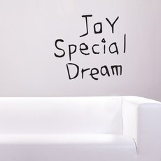 1am 書法裝飾貼紙 Joy Special Dream, 深灰色