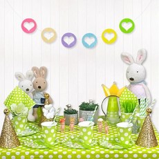 WOW PARTY KOREA 餐桌組合, 青檸圓點滿版圓點