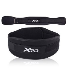 xpd Neoprene 舉重腰帶 1入, 黑色