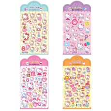 헬로키티 홀로그램 에폭 스티커 4종, 105 x 200 mm, 2개