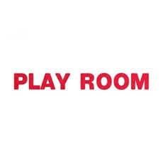 WANI DECO _黏貼式字母 _PLAY ROOM, 紅色