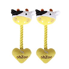 h.tech OH ZOO 봉제 삑삑이, 젖소, 2개