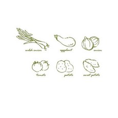 Design Soopul 浴室窗貼, 蔬菜店, 1個