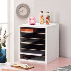 포메리트 칼라 서류함, 월넛, 6단